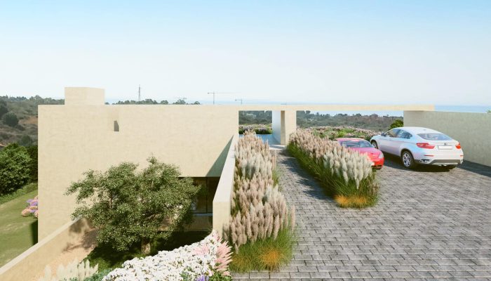 Access to dweling and parking area